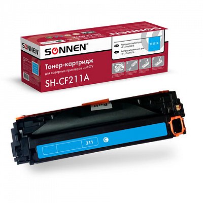 Картридж лазерный SONNEN (SH-CF211A) для HP LJ Pro M276 ВЫСШЕЕ КАЧЕСТВО, голубой, 1800 страниц