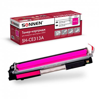 Картридж лазерный SONNEN (SH-CE313A) для HP CLJ CP1025 ВЫСШЕЕ КАЧЕСТВО, пурпурный, 1000 страниц