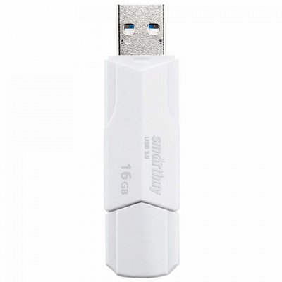 Флеш-диск 16GB SMARTBUY Clue USB 2.0, белый