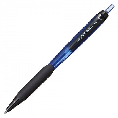 Ручка шариковая автоматическая Uni Jetstream SXN-101-07 синяя (толщина линии 0.7 мм)