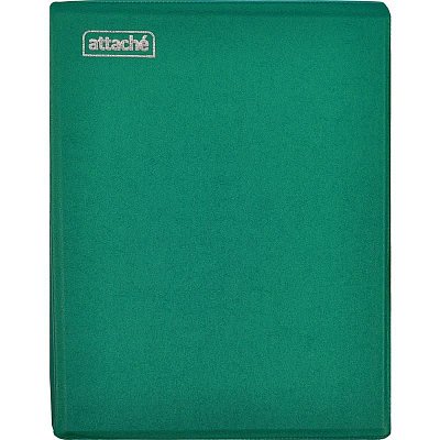 Бизнес-тетрадь Attache А5 160 листов зеленая в клетку на кольцах (165×215 мм)