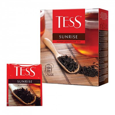 Чай TESS Санрайз черный (100пакетиков)