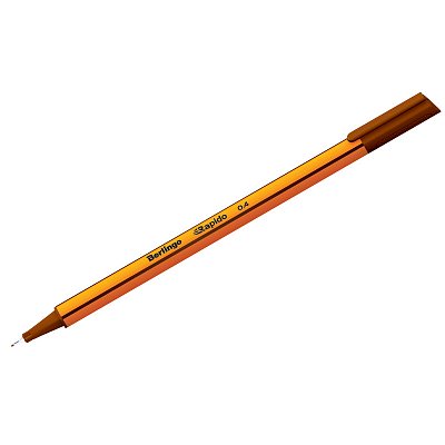 Ручка капиллярная Berlingo «Rapido» коричневая, 0.4мм, трехгранная