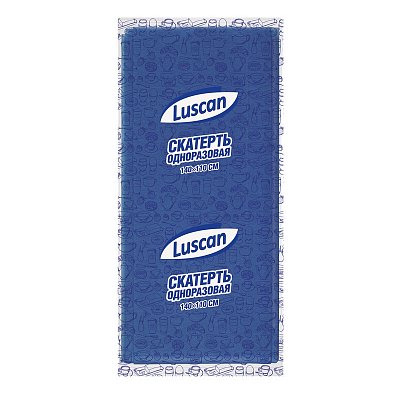 Скатерть одноразовая Luscan (110x140см, синяя)