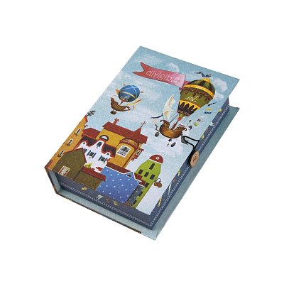 Коробка подарочная ДИРИЖАБЛИ В ЛЕТО M, ламинир картон 20×14х6.42375