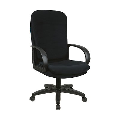 Кресло руководителя Helmi HL-E66 «Lines» LTP, ткань черная, пиастра