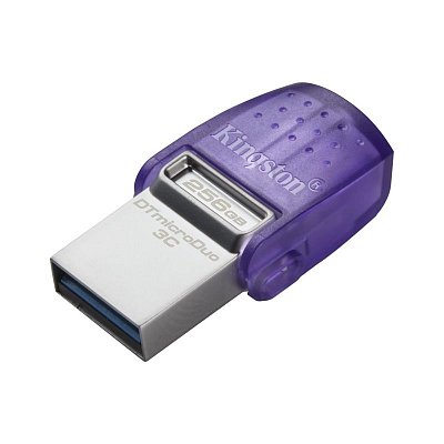 Флеш-память Kingston microDuo 3C G3, 256 Гб, USB 3.2 & USB Type-C и Type-A