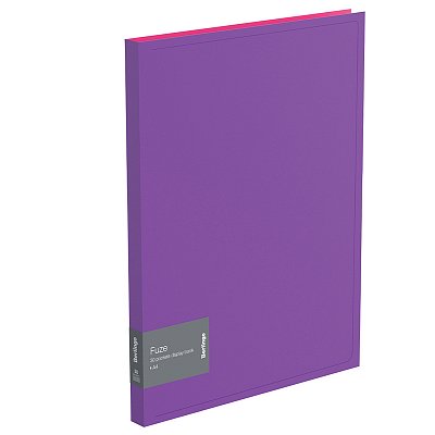 Папка с 30 вкладышами Berlingo «Fuze», 17мм, 600мкм, фиолетовая