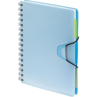 Ежедневник недатированный Attache Bright Colours пластик А5 136 листов голубой (165×208 мм)