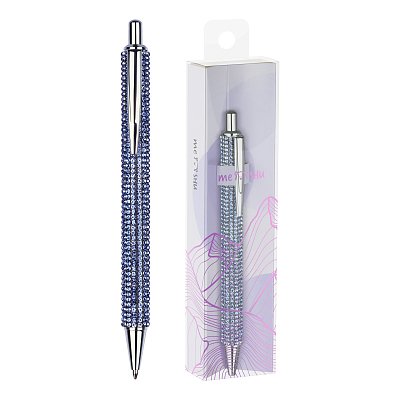 Ручка шариковая MESHU «Sky diamond» синяя, 1.0мм
