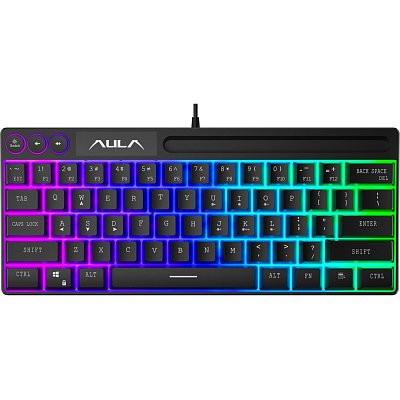 Клавиатура AULA F3061 Мембранная проводная USB, Подсветка, 61кл