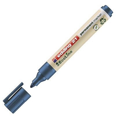 Маркер перманентный Edding Eco E-21/3 синий (толщина линии 1.5-3 мм)