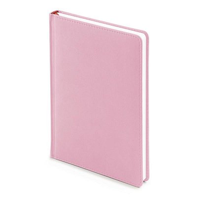 Ежедневник недатированный Альт Velvet искусственная кожа А5+ 136 листов зефирный розовый (145×205 мм)