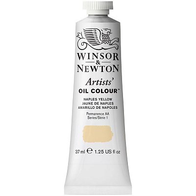 Краска масляная профессиональная Winsor&Newton «Artists' Oil», 37 мл, желтый Неаполь