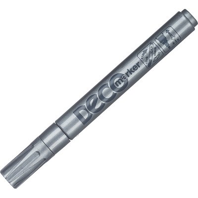 Маркер Пеинт (лак) ICO DECO серебряный 2-4 мм