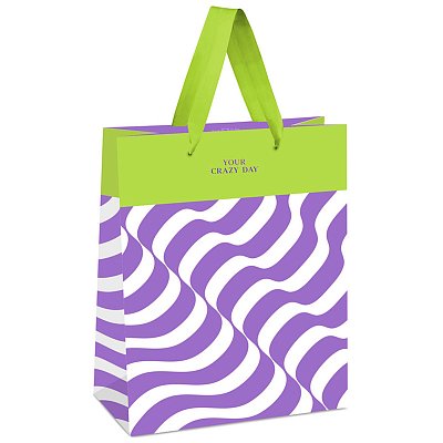 Пакет подарочный 18×23×10см MESHU «lavender Color Illusion», отд. фольгой, матовая ламинация