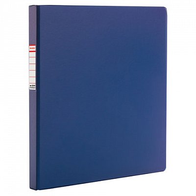 Папка с металлическим пружинным скоросшивателем BRAUBERG, картон/ПВХ, 35 мм, синяя, до 290 листов