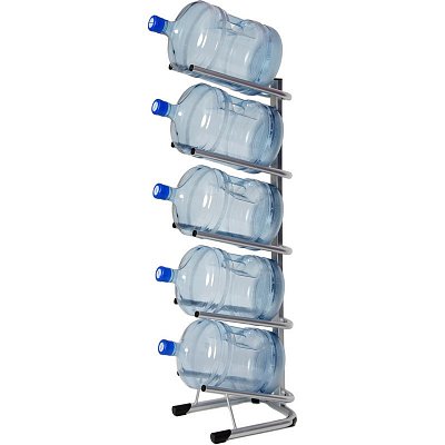 Стеллаж для воды «Бридж-5» на 5 бутылей (360х450х1420мм)