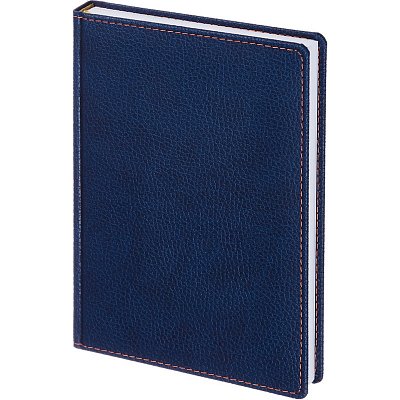 Ежедневник недатированный Attache Bizon искусственная кожа A5 176 листов синий (142×210 мм)