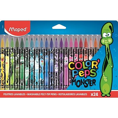 Фломастеры Maped Color'Peps Monster 24 цвета