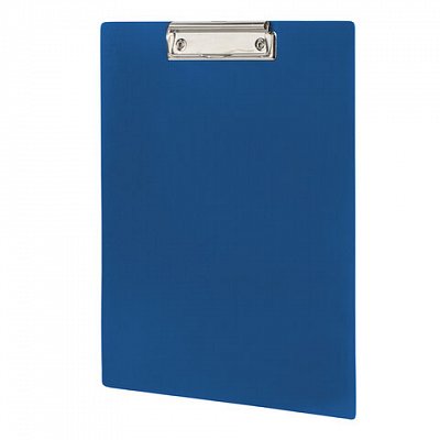 Доска-планшет STAFF с прижимом А4 (315×235 мм), пластик, 1 мм, синяя, 229222