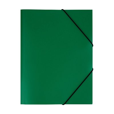 Папка на резинке СТАММ, А4, 500мкм, зеленая