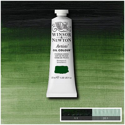 Краска масляная профессиональная Winsor&Newton «Artists' Oil», 37 мл, берлинская зелень