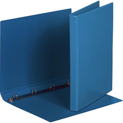 Папка на 4-х кольцах Bantex картонная/пластиковая 25 мм синяя