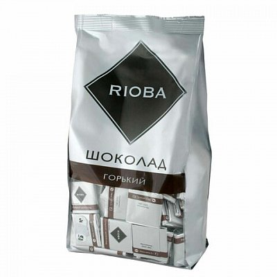 Шоколад порционный RIOBA Горький 72%, 800 г, пакет