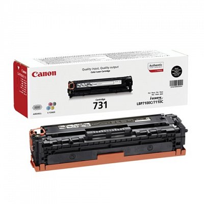 Картридж лазерный CANON (731BK) LBP7100/7110/MF8230/8280, черный, оригинальный, ресурс 1400 стр.