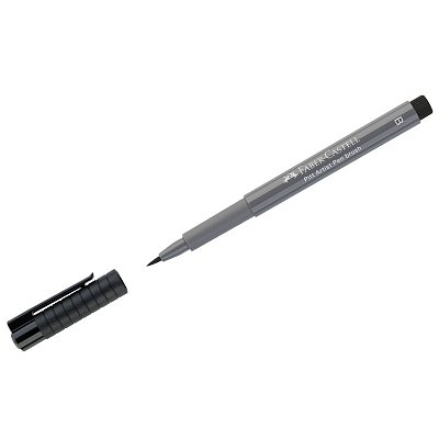 Ручка капиллярная Faber-Castell «Pitt Artist Pen Brush» цвет 233 холодный серый IV, кистевая