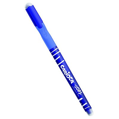 Ручка гелевая стираемая Carioca «Oops» синяя, грип, 0.7мм