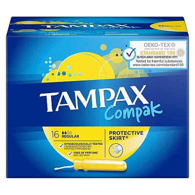 Тампоны Tampax «Compak Regular», 16шт. (ПОД ЗАКАЗ)