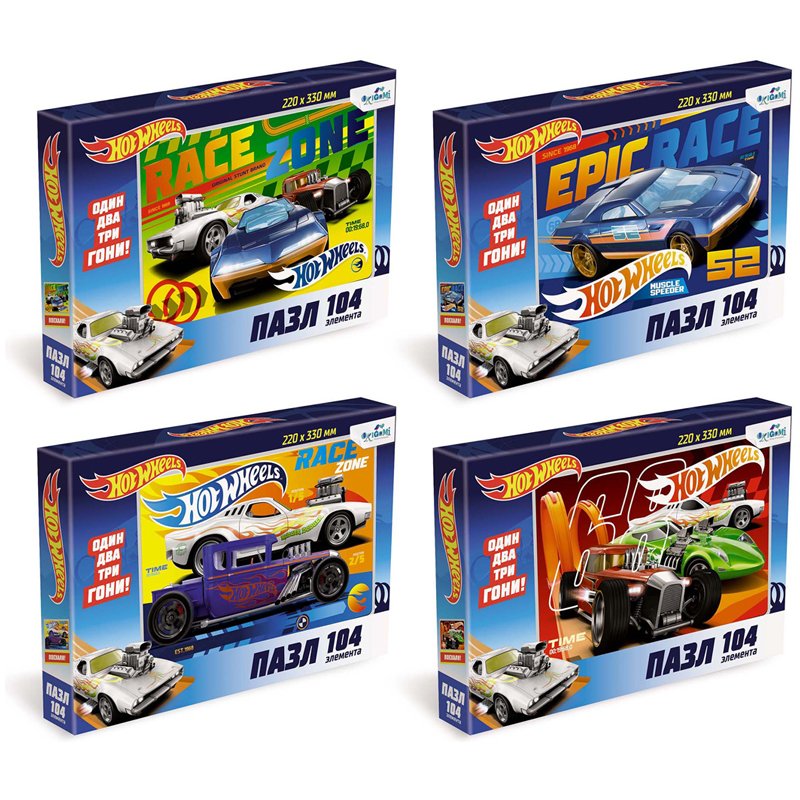 Пазл эл Origami Hot Wheels ассорти купить в Москве оптом и в розницу в интернет