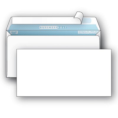 Конверт белый BusinessPost E65, стрип (110×220, 1000шт/кор)
