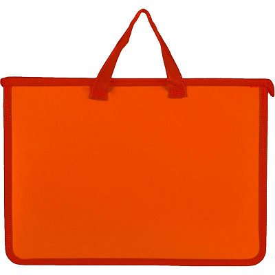 Папка-портфель пластиковая Attache Neon А4+ оранжевая (340×40×245 мм, 1 отделение)