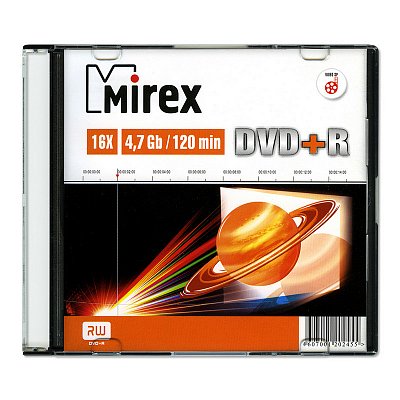 Диск DVD+R Mirex 4.7 GB 16x