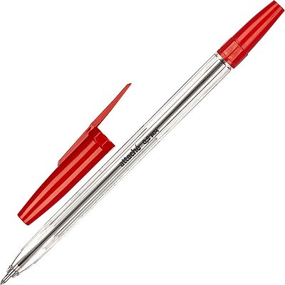 Ручка шариковая неавтоматическая Attache Elementary красная (толщина линии 0.5 мм)