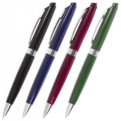 Ручка шариковая BRAUBERG «Diplomat», автоматическая, корпус , толщина письма 0.7 мм, синяя