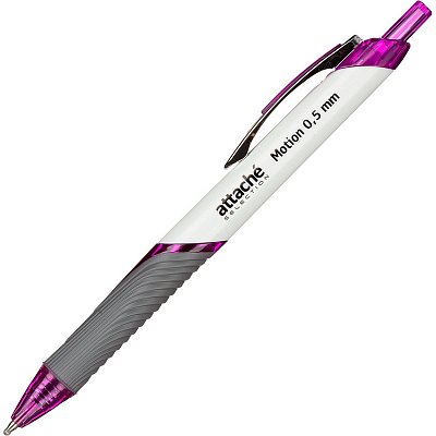 Ручка шариковая автоматическая Attache Selection Motion фиолетовая (толщина линии 0.5 мм)