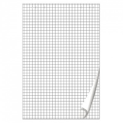 Блокнот для флипчарта BRAUBERG, 50 листов, клетка, 67.5×98 см, 80 г/м2