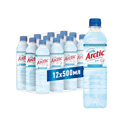 Вода питьевая Arctic негаз. 0.5л ПЭТ 12шт/уп