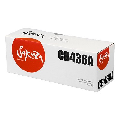 Картридж лазерный Sakura 36A CB436A для НР черный совместимый