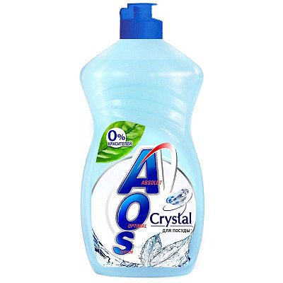 Средство для мытья посуды AOS «Crystal», 450мл