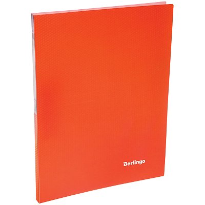Папка c зажимом Berlingo «Neon», 17мм, 700мкм, неоновая оранжевая