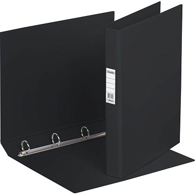 Папка на 4-х кольцах Bantex картонная/пластиковая 35 мм черная
