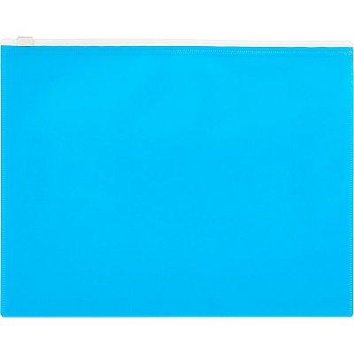 Папка-конверт на молнии Attache Color A5 голубая 0.16 мм