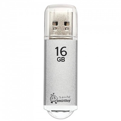 Флеш-память SmartBuy V-Cut 16 Gb USB 2.0 серебристая