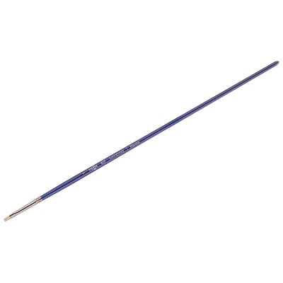 Кисть художественная синтетика упругая Гамма «Манеж», плоская №1, длинная ручка