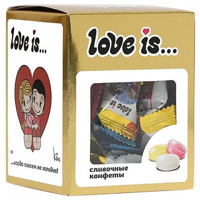 Жевательные конфеты LOVE IS «Золотая коллекция», сливочные, ассорти вкусов, 105 г